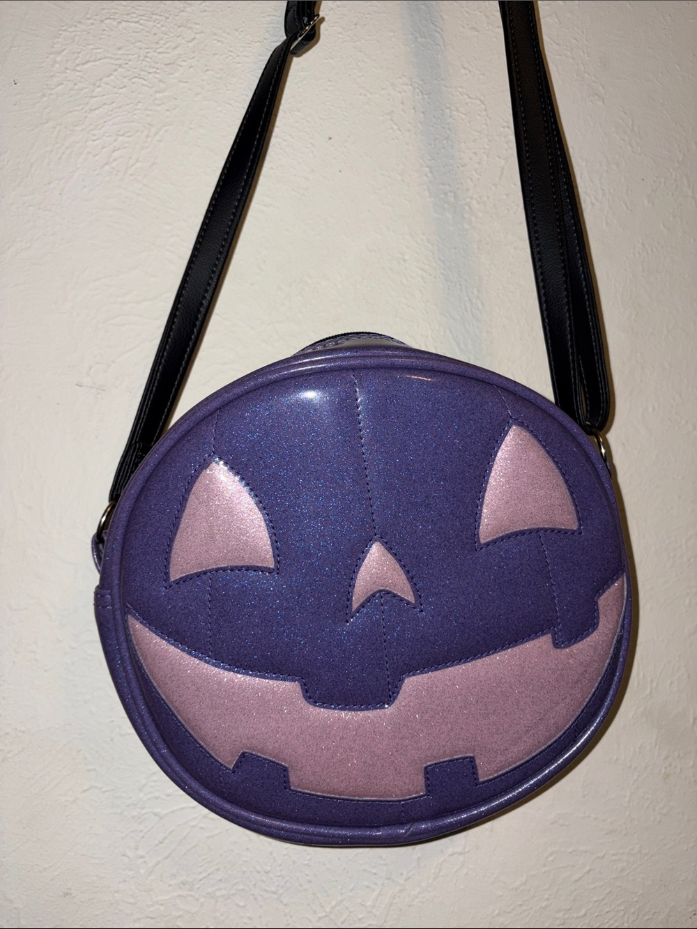 Love Pain and Stitches Pumpkin Crossbody Bag